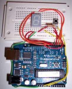 Seven segment display with Arduino
