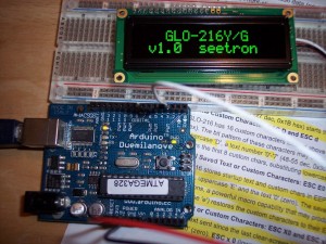 GLO216 Serial OLED Display by seetron