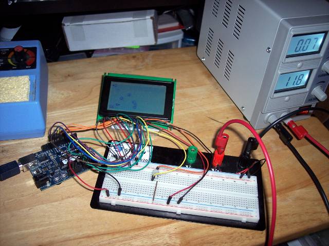Lumex GLCD Arduino setup